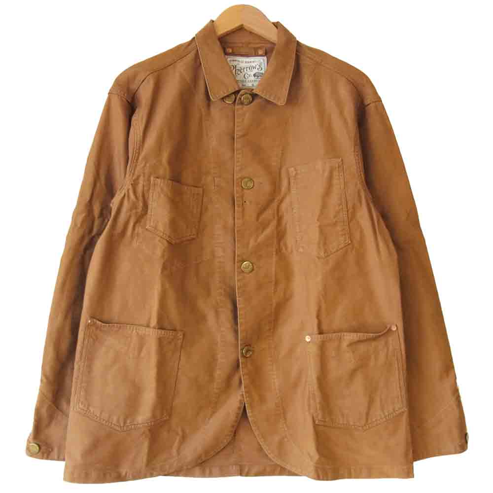 Pherrow's フェローズ 555 COVERALL JACKET カバーオール ジャケット ライトブラウン系 42【中古】