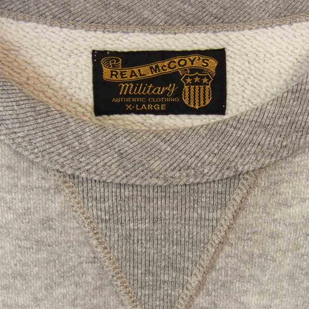 The REAL McCOY'S ザリアルマッコイズ 75th ミリタリー スウェット グレー系 XL【中古】