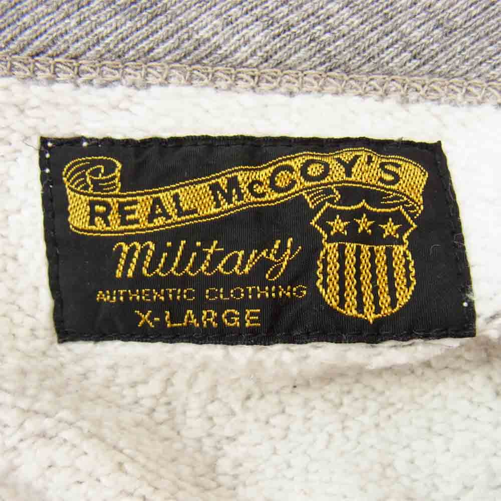 The REAL McCOY'S ザリアルマッコイズ 75th ミリタリー スウェット グレー系 XL【中古】