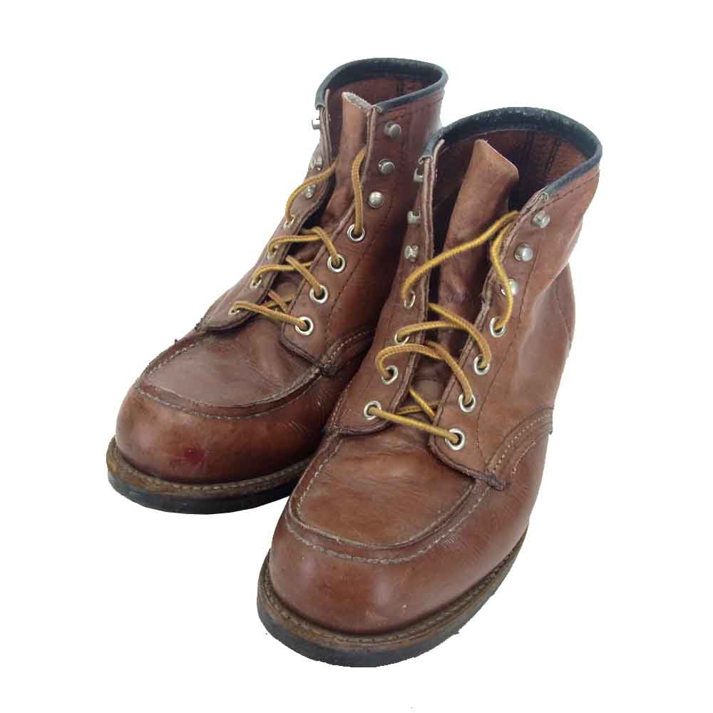 RED WING レッドウィング 羽タグ モックトゥ ブーツ ダークブラウン系 8【中古】