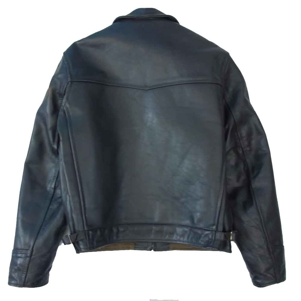 AERO LEATHER エアロレザー Highwayman ハイウェイマン ホースハイド レザー ブラック系 34【中古】