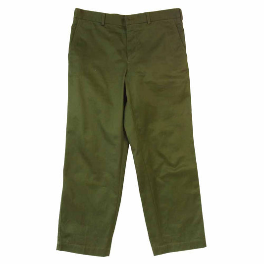COMME des GARCONS HOMME コムデギャルソンオム HN-P009 コットン スラックス パンツ カーキ系 M【中古】