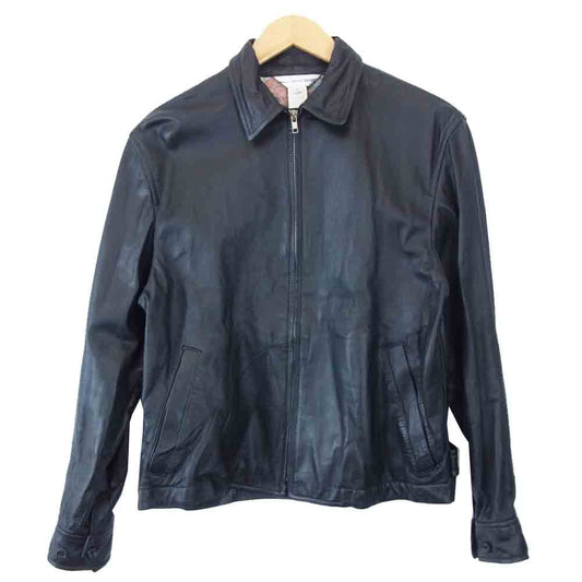 COMME des GARCONS コムデギャルソン W14066 SHIRT シャツ MARVEL マーベル カウハイド 牛革 ジップ レザー ジャケット ブラック系 S【中古】