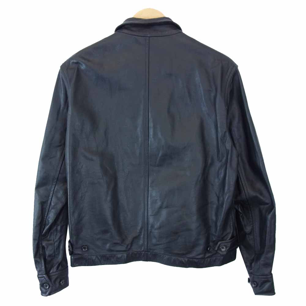 COMME des GARCONS コムデギャルソン W14066 SHIRT シャツ MARVEL マーベル カウハイド 牛革 ジップ レザー ジャケット ブラック系 S【中古】