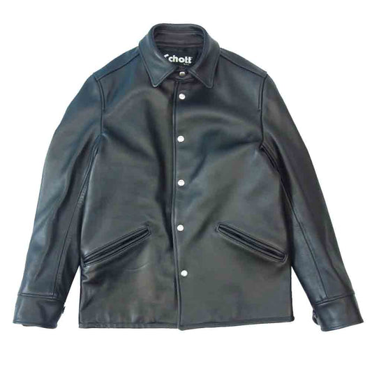 JUNYA WATANABE COMME des GARCONS MAN ジュンヤワタナベコムデギャルソンマン WA-J901 Schott ショット USA製 Leather Jacket レザー ジャケット ブラック系 S【新古品】【未使用】【中古】