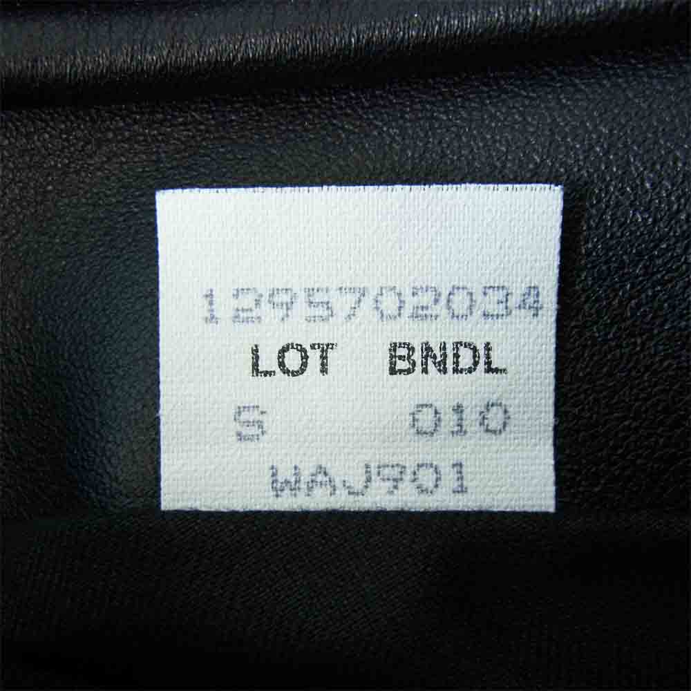 JUNYA WATANABE COMME des GARCONS MAN ジュンヤワタナベコムデギャルソンマン WA-J901 Schott ショット USA製 Leather Jacket レザー ジャケット ブラック系 S【新古品】【未使用】【中古】