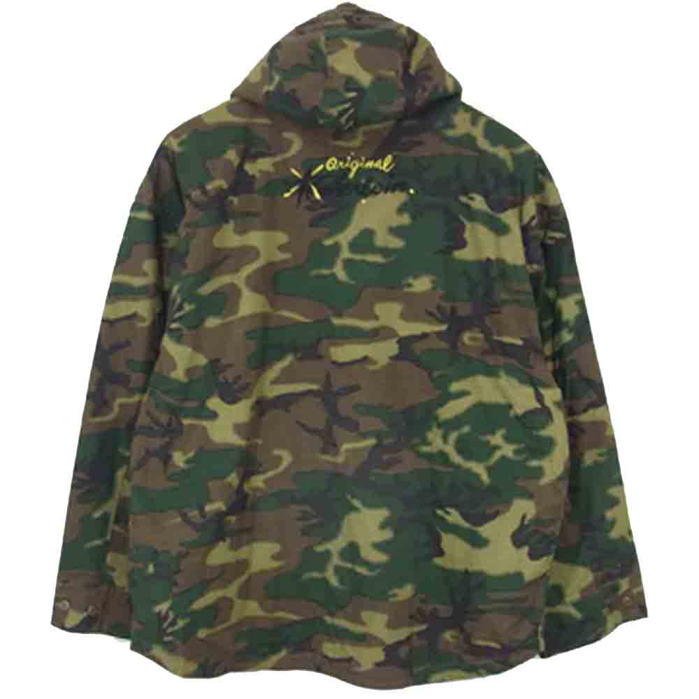 TENDERLOIN テンダーロイン RIP STOP BDU HOODED リップストップ ボア ライナー フード ジャケット カーキ系 S【極上美品】【中古】
