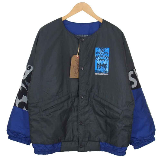 TENDERLOIN テンダーロイン 20AW DABO IMAGE JACKET ノーカラー ナイロン コーチ ジャケット ボルネオスカル グレー系 S【美品】【中古】