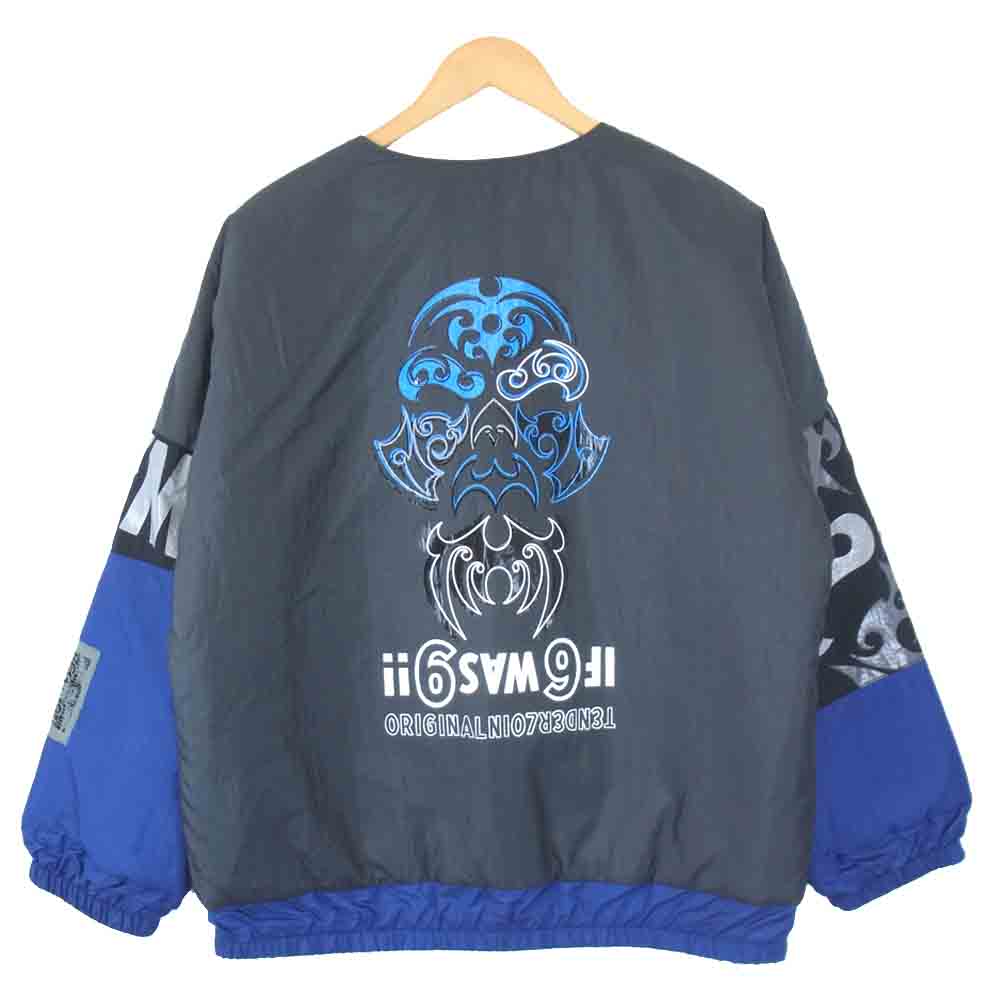 TENDERLOIN テンダーロイン 20AW DABO IMAGE JACKET ノーカラー ナイロン コーチ ジャケット ボルネオスカル グレー系 S【美品】【中古】