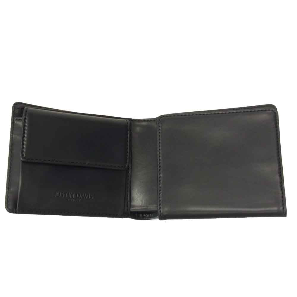 Justin Davis ジャスティンデイビス JDV022 DUPLEX LEATHER SHORT WALLET ブラック系【極上美品】【中古】