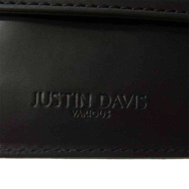 Justin Davis ジャスティンデイビス JDV022 DUPLEX LEATHER SHORT WALLET ブラック系【極上美品】【中古】