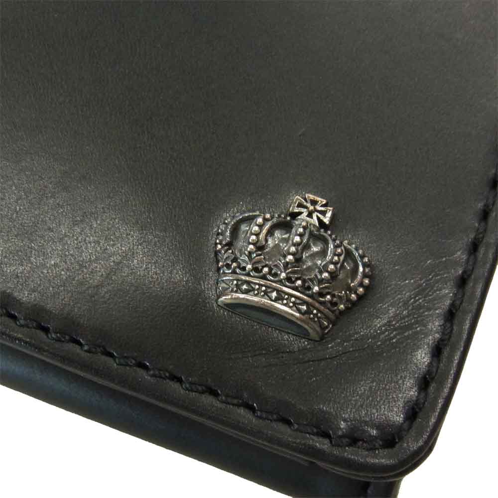 Justin Davis ジャスティンデイビス JDV022 DUPLEX LEATHER SHORT WALLET ブラック系【極上美品】【中古】