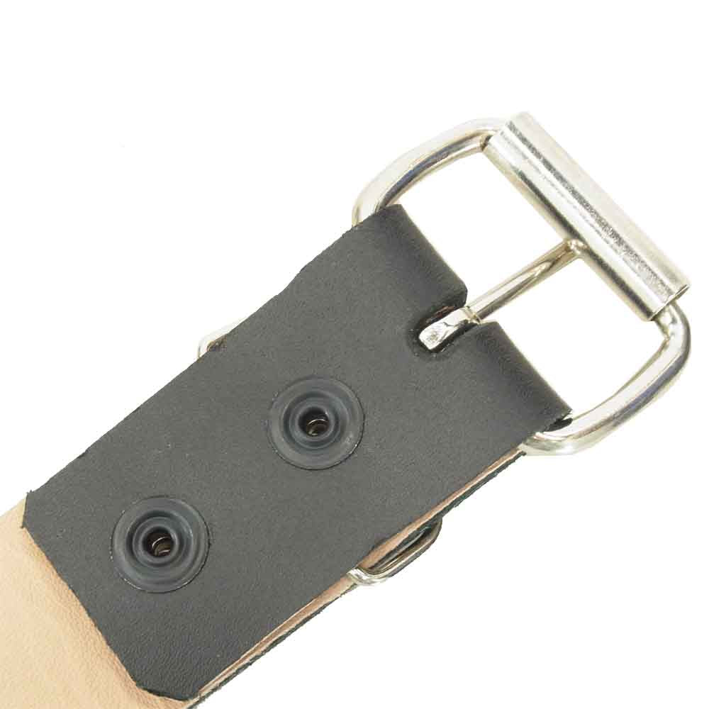 ウェンディーズ 英国製 スタッズ レザー ベルト ブラック系【中古】