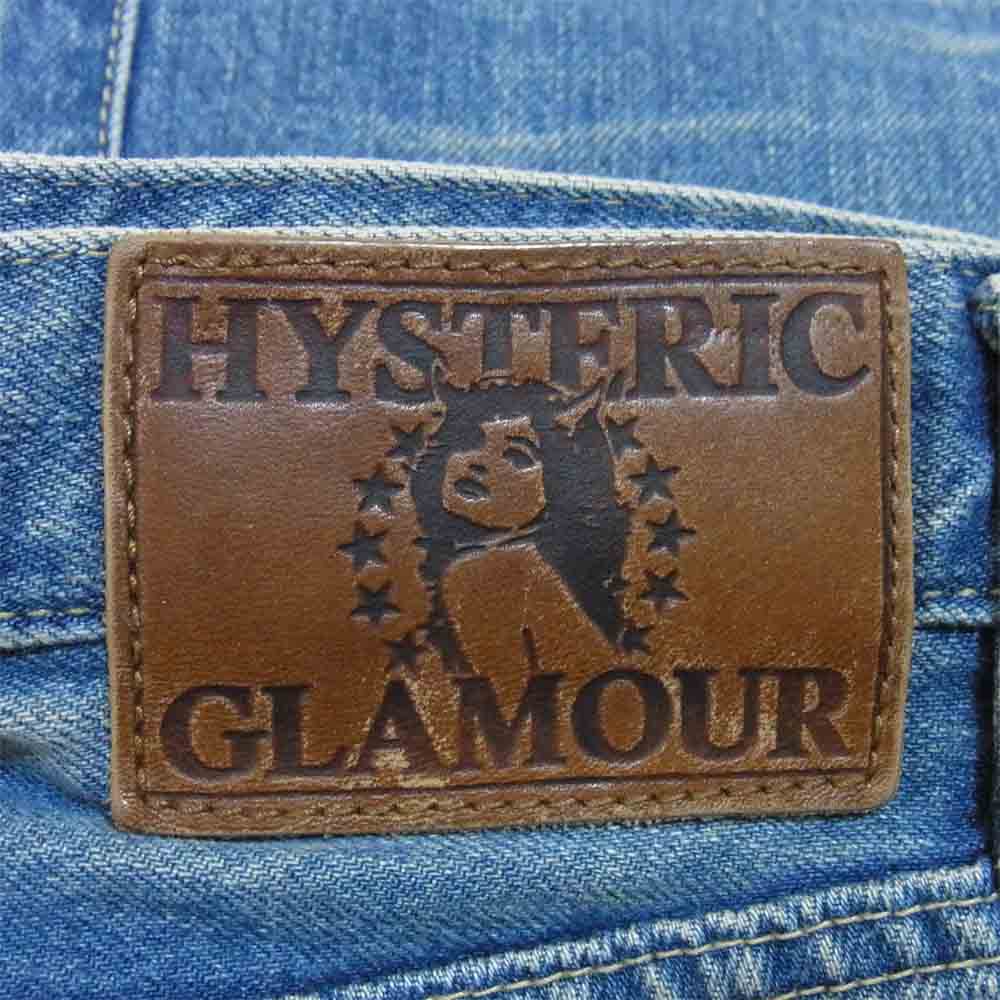 HYSTERIC GLAMOUR ヒステリックグラマー 0213AP08 SP加工 スタッズ クラッシュ デニム パンツ インディゴブルー系 30【中古】