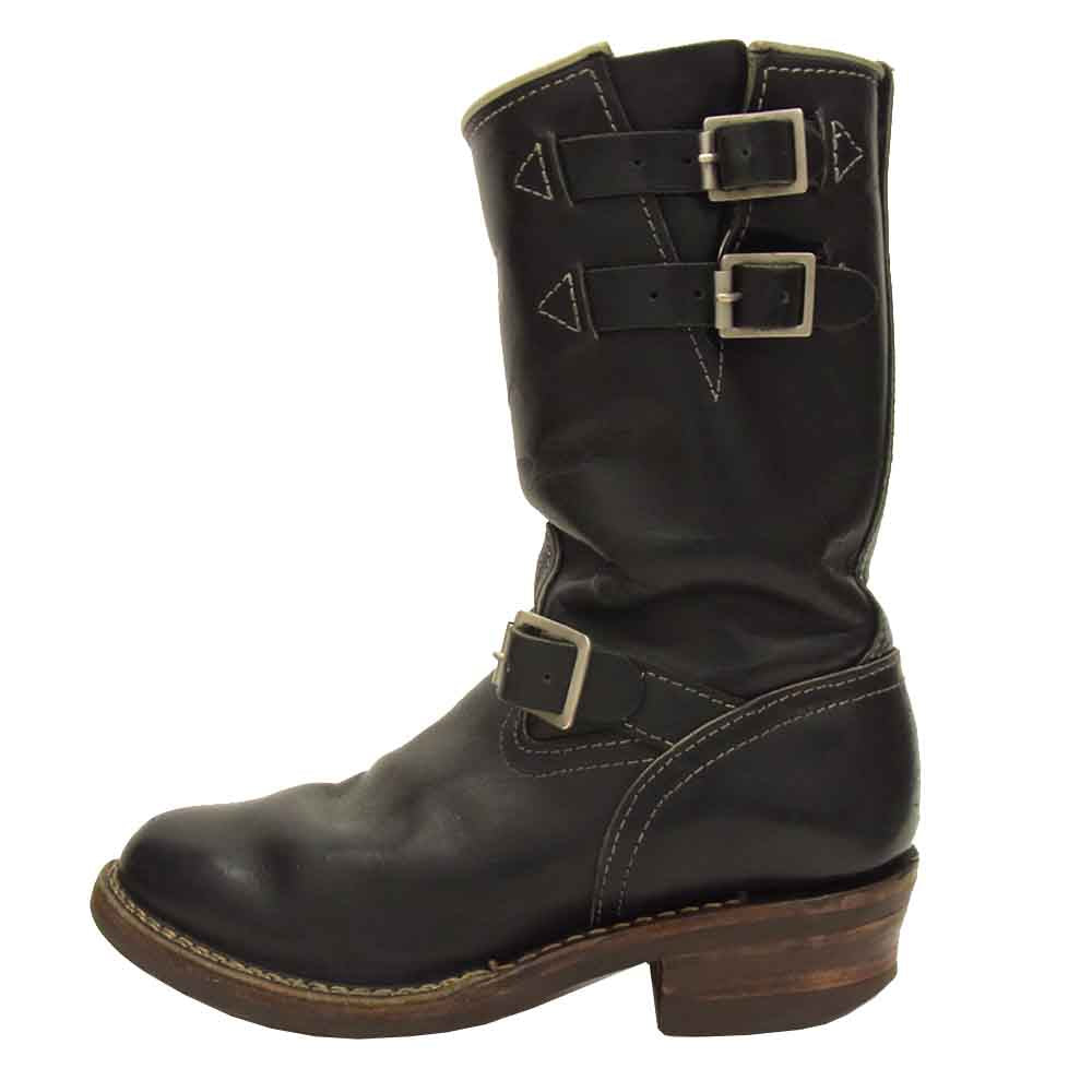 WESCO ウエスコ CUSTOM BOSS ダブルベルト カスタム ボス ブラック系 7 1/2  D【中古】