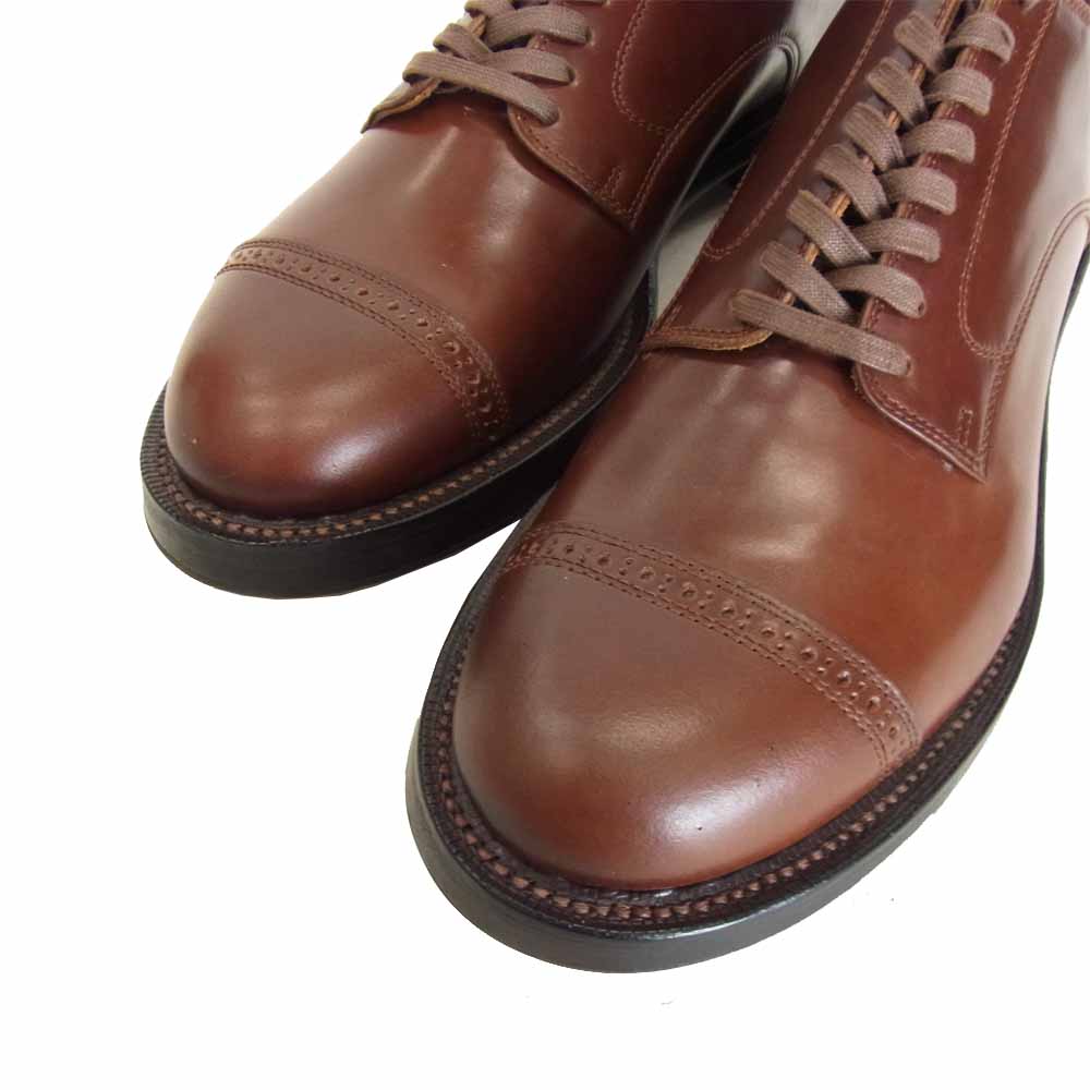 メイカーズ CDVN-05 WORK OUT BLUCHER PUNCHED CAP ワークアウト ブルチャー パンチド キャップトゥ レッド系 7 1/2【新古品】【未使用】【中古】