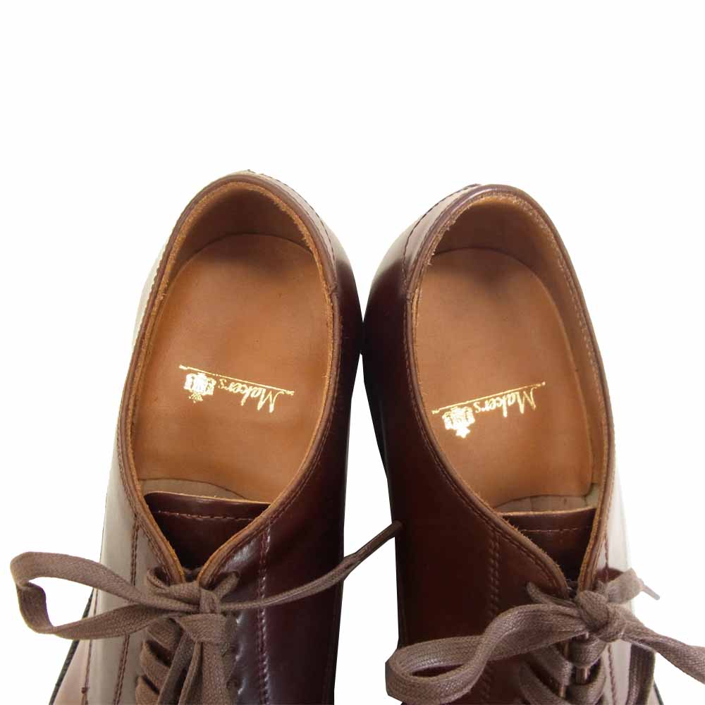 メイカーズ CDVN-05 WORK OUT BLUCHER PUNCHED CAP ワークアウト ブルチャー パンチド キャップトゥ レッド系 7 1/2【新古品】【未使用】【中古】