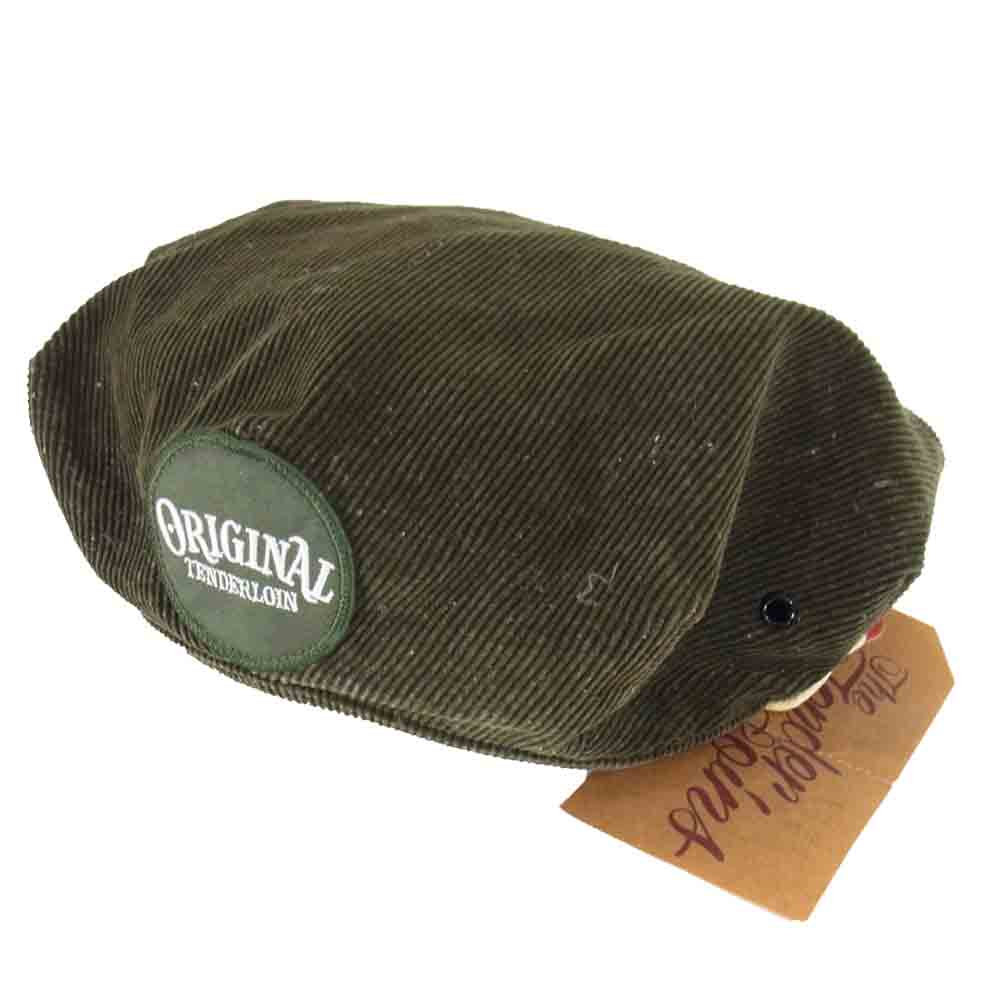 TENDERLOIN テンダーロイン T-G.S HAT CORDUROY コーデュロイ ベレー帽 モスグリーン系 M【中古】