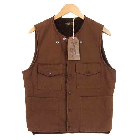 TENDERLOIN テンダーロイン T-DUCK VEST D ダックベスト ボア ハンティング ベスト ブラウン系 S【中古】