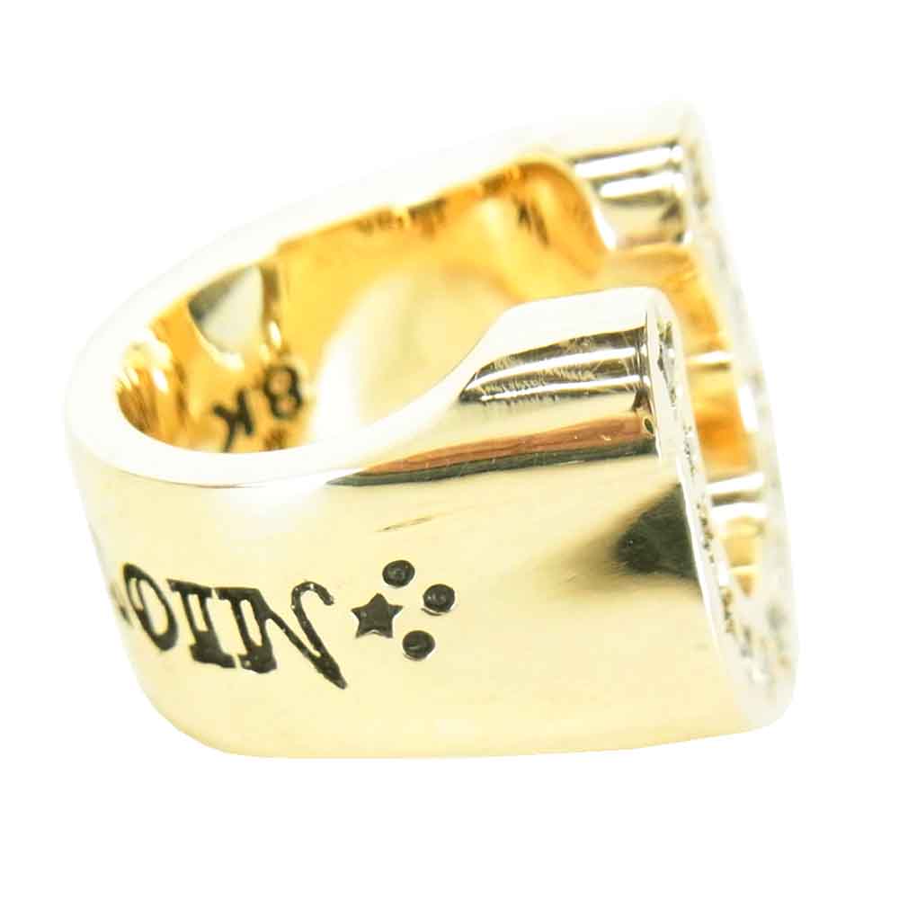 TENDERLOIN テンダーロイン 新品仕上げ済 T-H.S RING STONE ホースシュー 8K ダイヤ【極上美品】【中古】