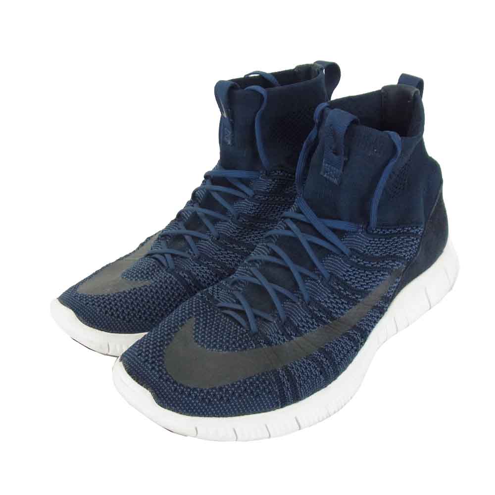 NIKE ナイキ 667978-441  FREE FLYKNIT MERCURIAL SP フリーフライニット マーキュリアル スペシャル　スニーカー ダークネイビー系 27.5cm【中古】