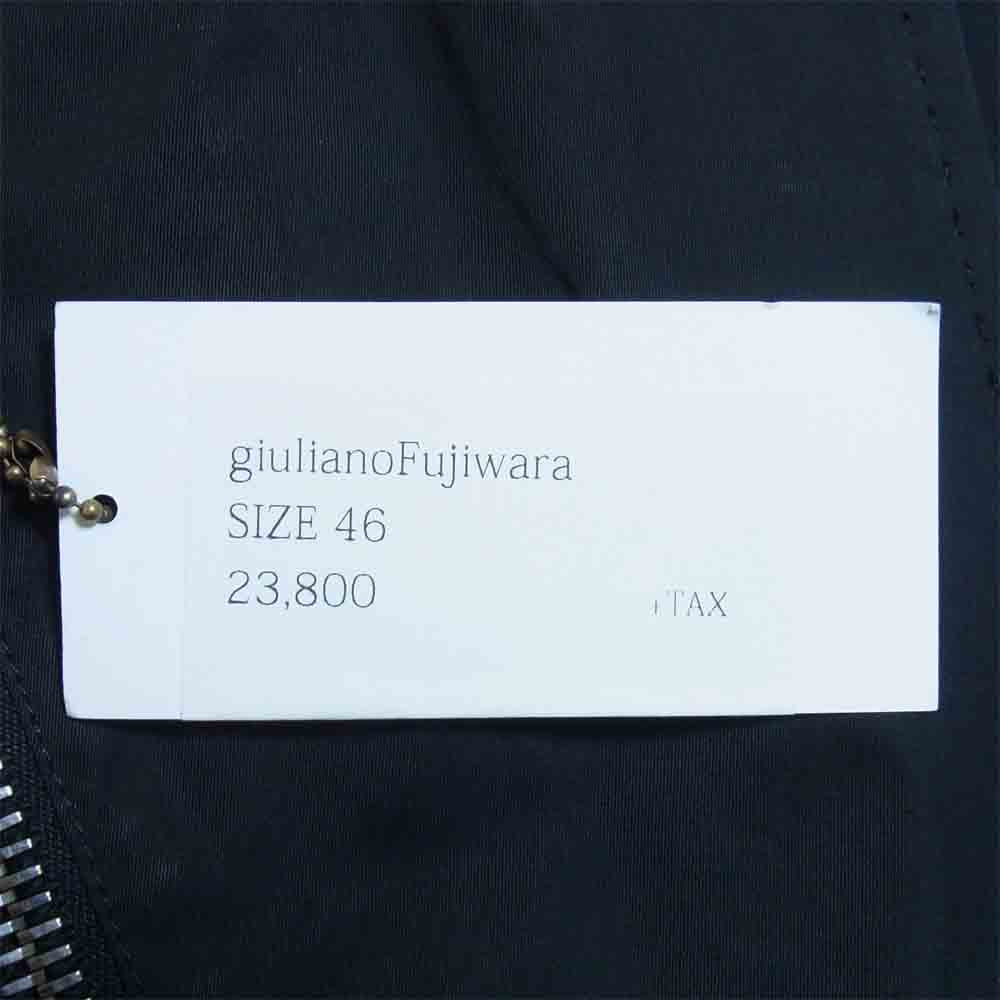 ジュリアーノ P208190003 ボンバージャケット イタリア製 ボンバー ジャケット ブラック系 48【中古】