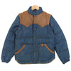schott ショット 3191020 RANCHER レザーヨーク  2Way デニム ダウン ジャケット インディゴブルー系 S【中古】