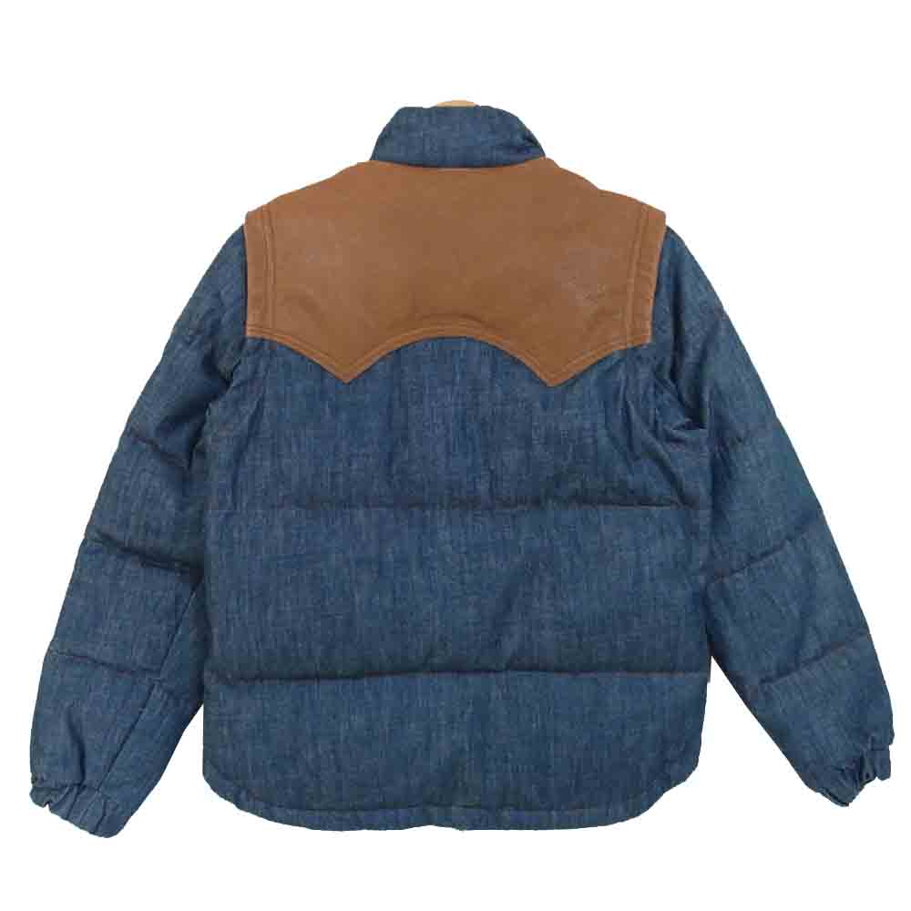 schott ショット 3191020 RANCHER レザーヨーク  2Way デニム ダウン ジャケット インディゴブルー系 S【中古】