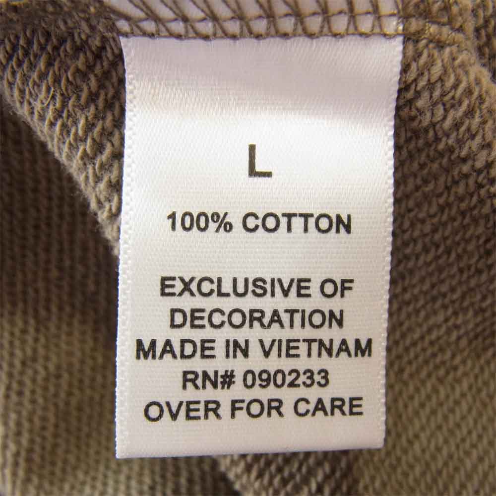FEAR OF GOD フィアオブゴッド Essentials エッセンシャルズ ブラック ロゴ ロング スリーブ ポロシャツ ブラウン系 L【美品】【中古】