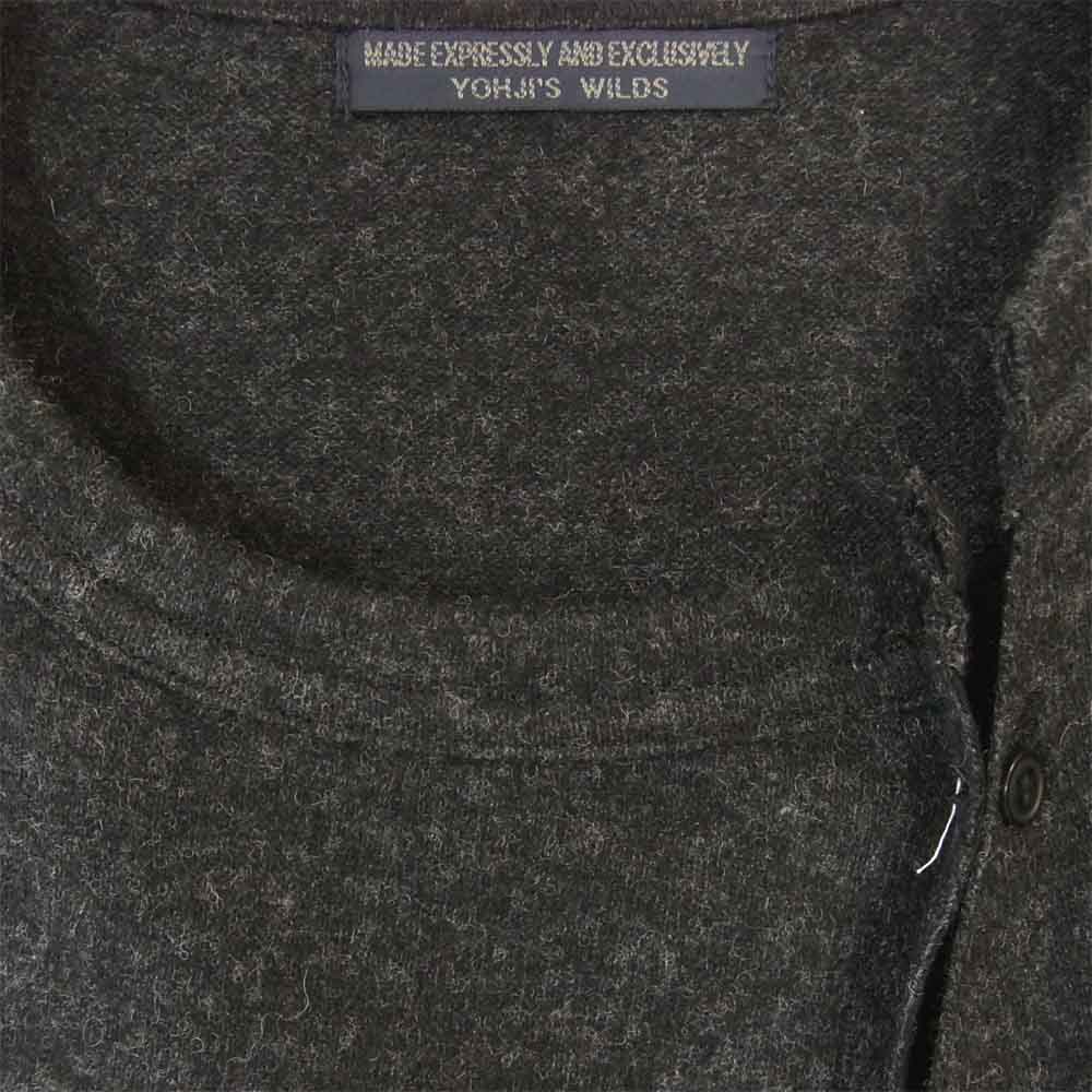 Yohji Yamamoto ヨウジヤマモト HR-T65-172 REGULATION MEN レギュレーション メン SOFT WOOL SLANT PANEL LONG SLEEVES ロングスリーブ グレー系 3【美品】【中古】