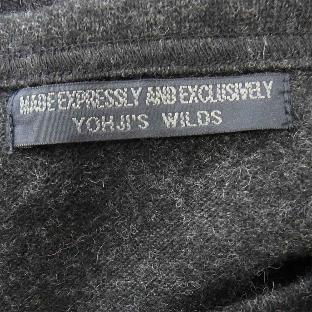 Yohji Yamamoto ヨウジヤマモト HR-T65-172 REGULATION MEN レギュレーション メン SOFT WOOL SLANT PANEL LONG SLEEVES ロングスリーブ グレー系 3【美品】【中古】