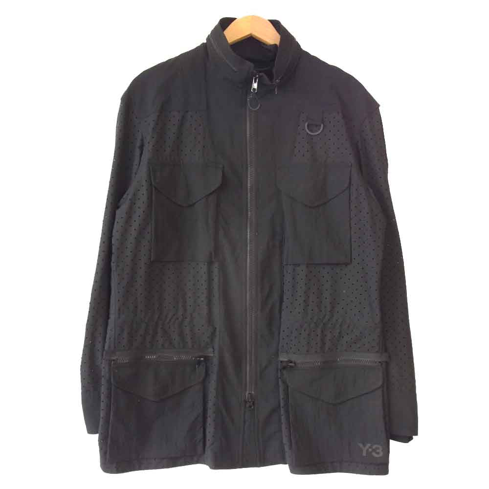 Yohji Yamamoto ヨウジヤマモト DY7307 Y-3 M CHECKER MESH FIELD JACKET ワイスリー メッシュ フィールド ジャケット ブラック系 L【中古】