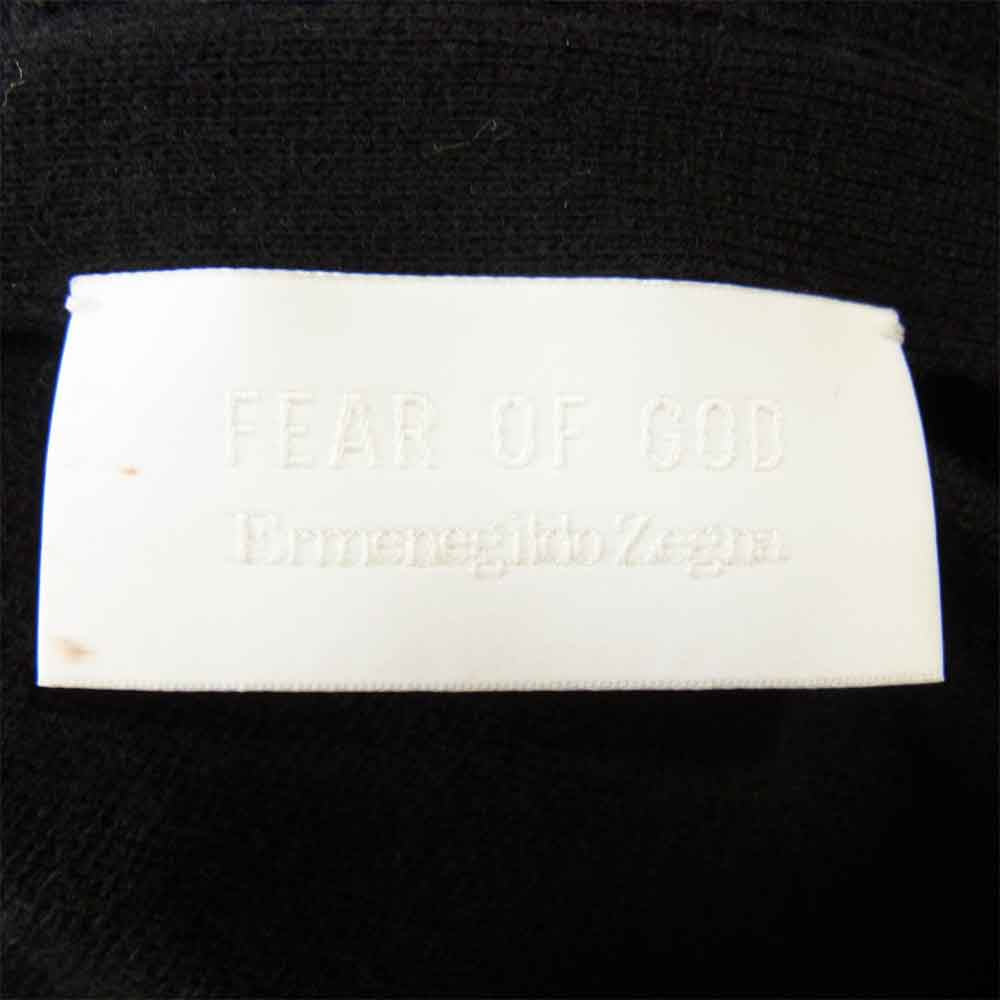 FEAR OF GOD フィアオブゴッド FZVG60 × ZEGNA BUTTON DETAIL CREW KNIT クルーニット ブラック系 52【中古】