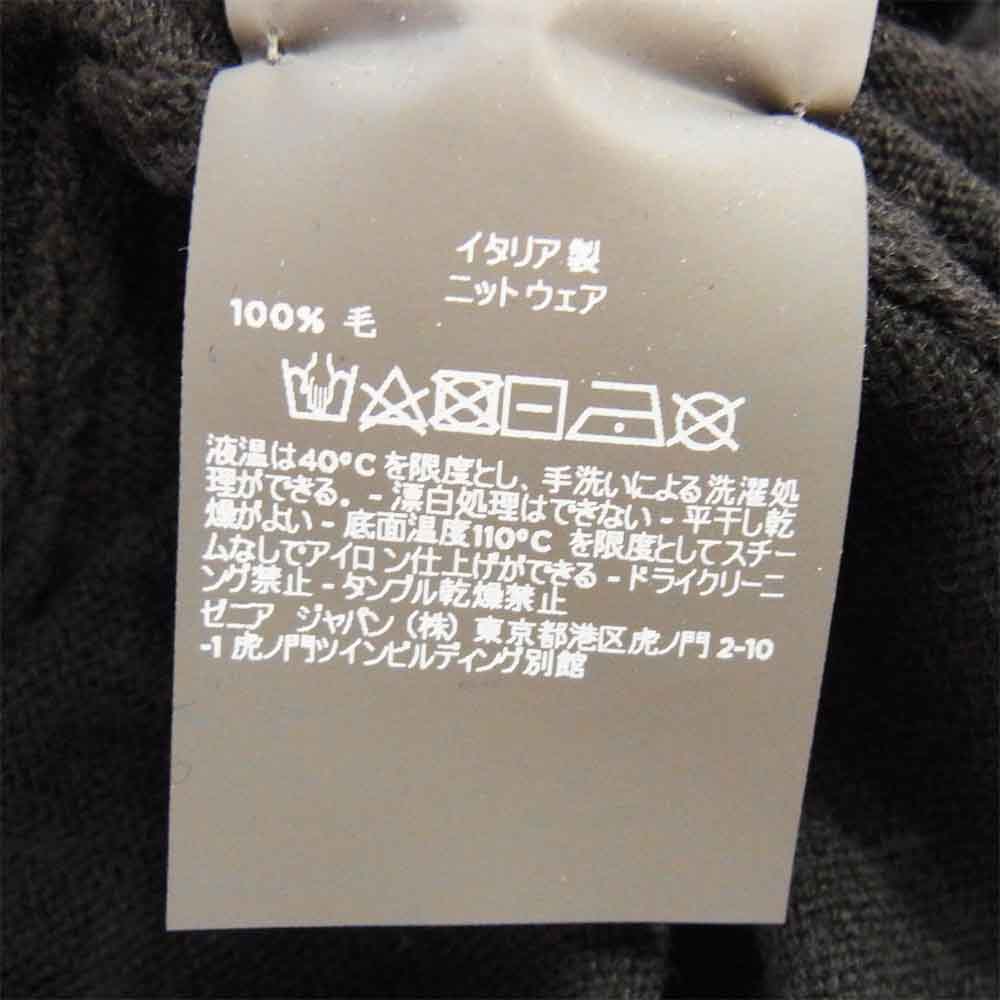 FEAR OF GOD フィアオブゴッド FZVG60 × ZEGNA BUTTON DETAIL CREW KNIT クルーニット ブラック系 52【中古】