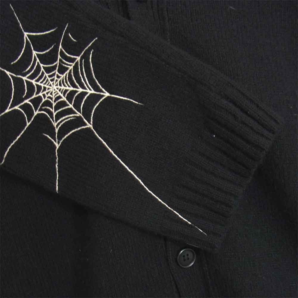 Yohji Yamamoto ヨウジヤマモト HV-K77-189 POUR HOMME プールオム BLACK Scandal ブラックスキャンダル スパイダー ニット カーディガン ブラック系 3【中古】