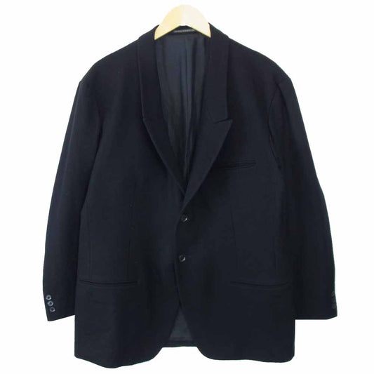 Yohji Yamamoto ヨウジヤマモト HV-J17-193 POUR HOMME プールオム ソフトウールツイル 2B テーラードジャケット ブラック系 3【中古】
