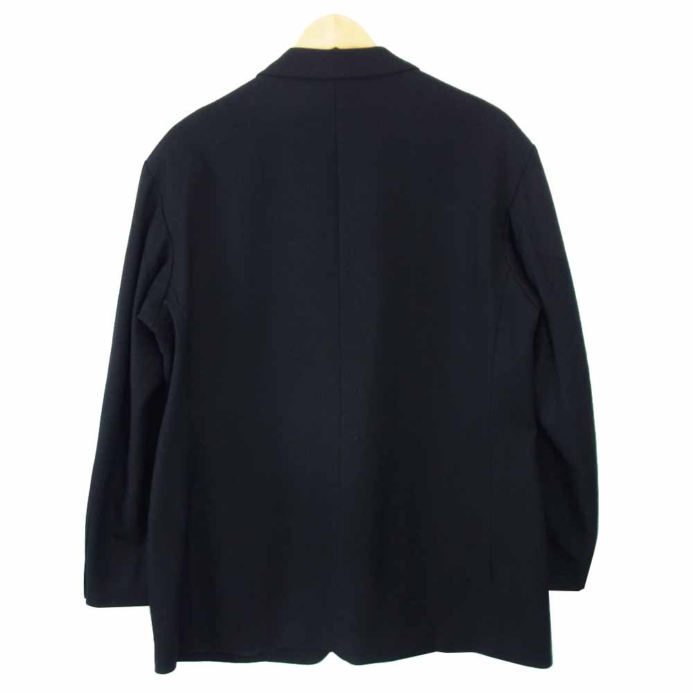 Yohji Yamamoto ヨウジヤマモト HV-J17-193 POUR HOMME プールオム ソフトウールツイル 2B テーラードジャケット ブラック系 3【中古】