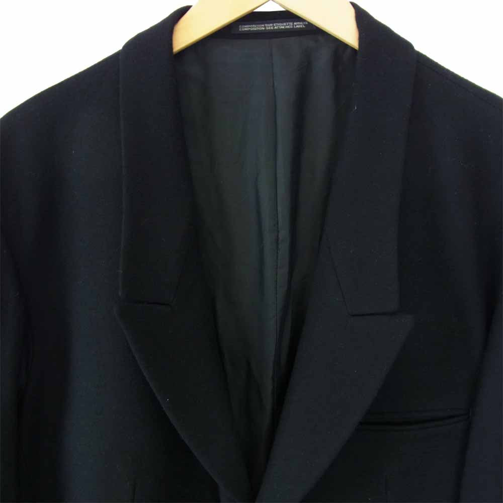 Yohji Yamamoto ヨウジヤマモト HV-J17-193 POUR HOMME プールオム ソフトウールツイル 2B テーラードジャケット ブラック系 3【中古】