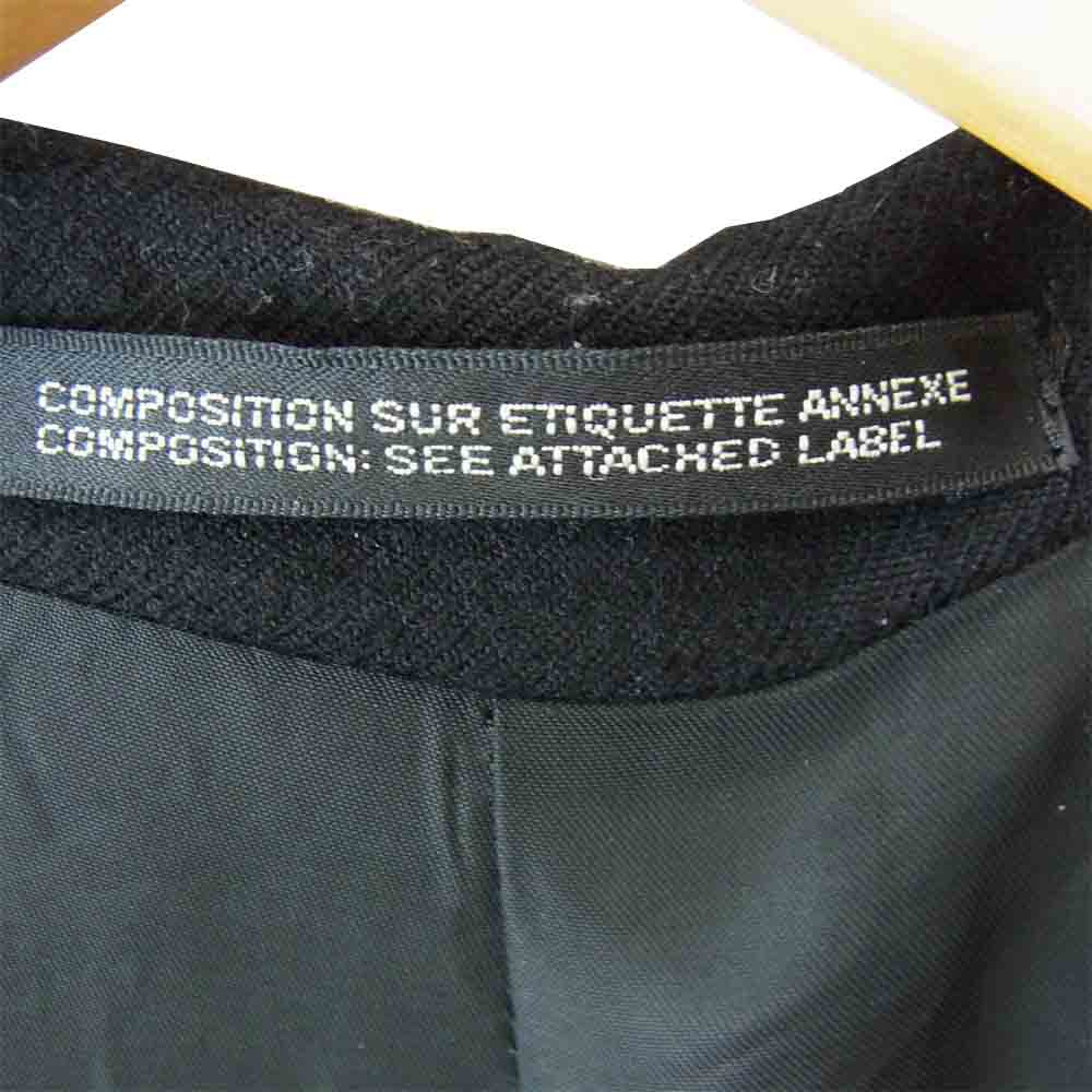 Yohji Yamamoto ヨウジヤマモト HV-J17-193 POUR HOMME プールオム ソフトウールツイル 2B テーラードジャケット ブラック系 3【中古】