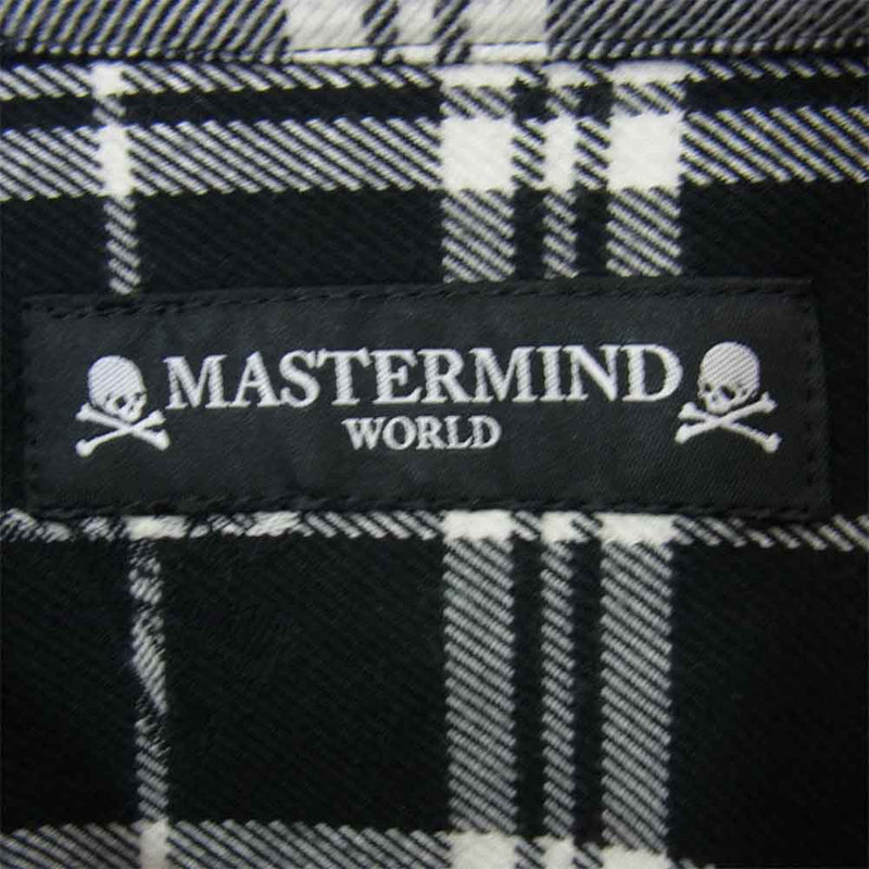 mastermind JAPAN マスターマインドジャパン 20AW MW20S05-SH005-007 hooded checked cotton shirt コットン シャツ ブラック系 S【中古】