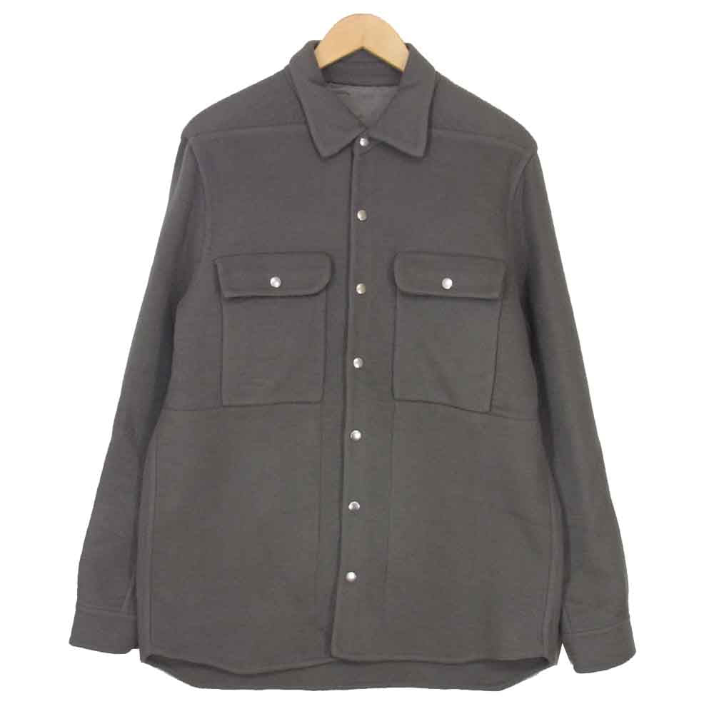 Rick Owens リックオウエンス 19AW RU19F4729-DD カシミヤ100％ スナップボタン ジャケット グレー系 34【美品】【中古】