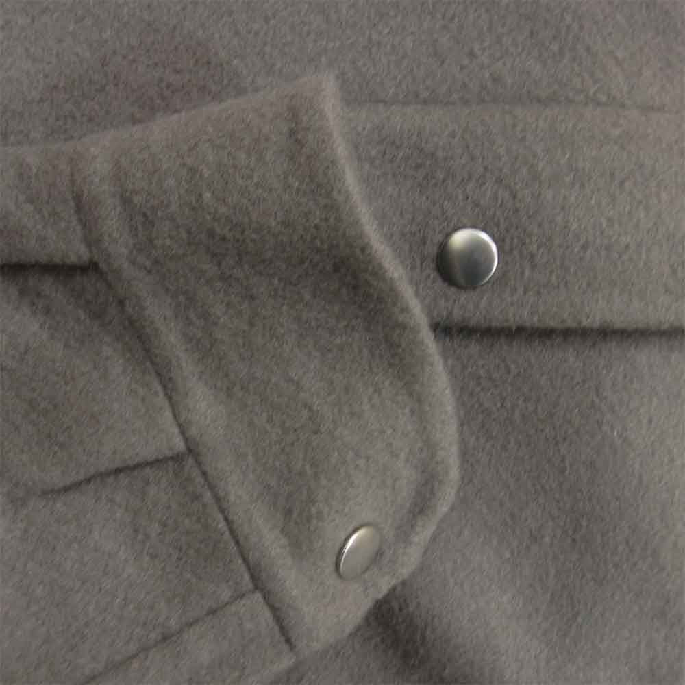 Rick Owens リックオウエンス 19AW RU19F4729-DD カシミヤ100％ スナップボタン ジャケット グレー系 34【美品】【中古】