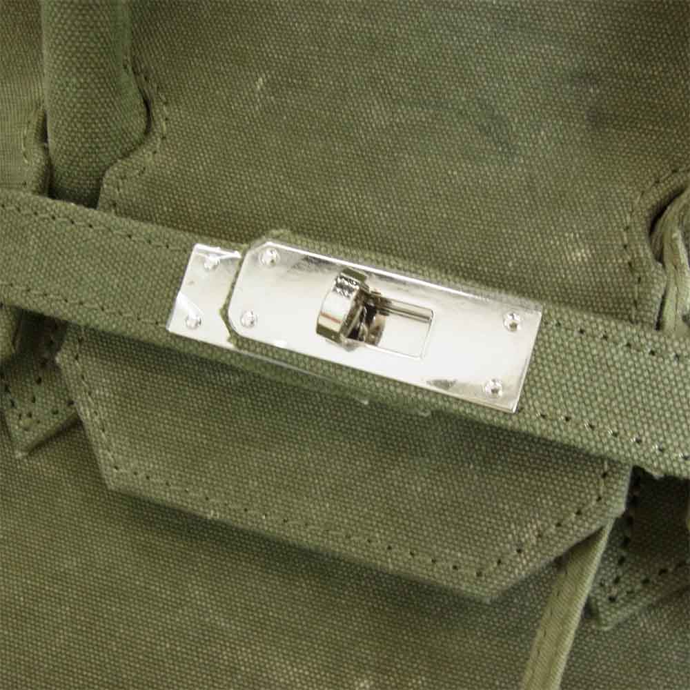 レディメイド Travel Bag M トラベルバッグ バーキン型40 ハンドバッグ グリーン系 横幅約42cm【極上美品】【中古】