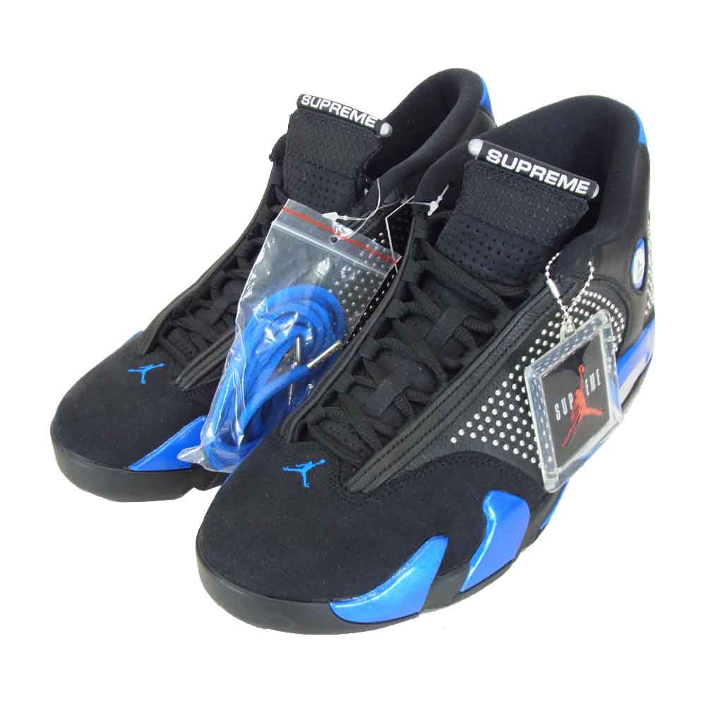 Supreme シュプリーム BV7630－004 × NIKE ナイキ AIR JORDAN 14 RETRO レトロ スニーカー ブラック系 28.5cm【新古品】【未使用】【中古】