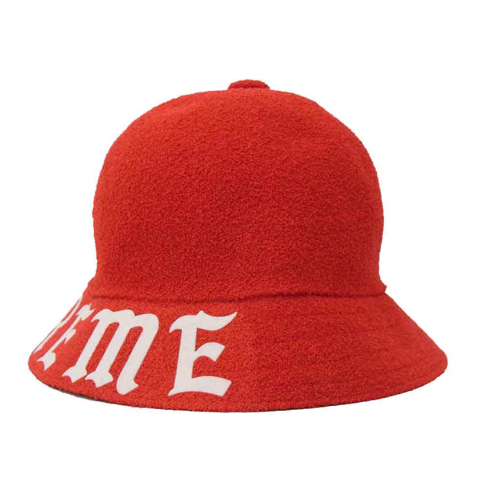 Supreme シュプリーム 20SS H50SS20 ｘ KANGOL カンゴール BERMUDA CASUAL HAT バルミューダ カジュアル ハット レッド系 ホワイト系 L【新古品】【未使用】【中古】