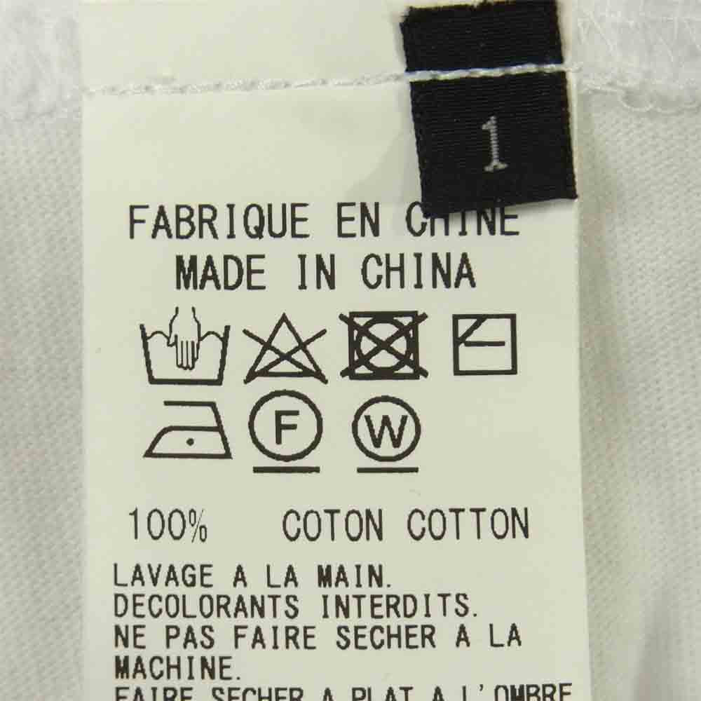 Yohji Yamamoto ヨウジヤマモト GD-T31-070 グラフィック ロゴ プリント 半袖 Tシャツ ホワイト系 1【美品】【中古】