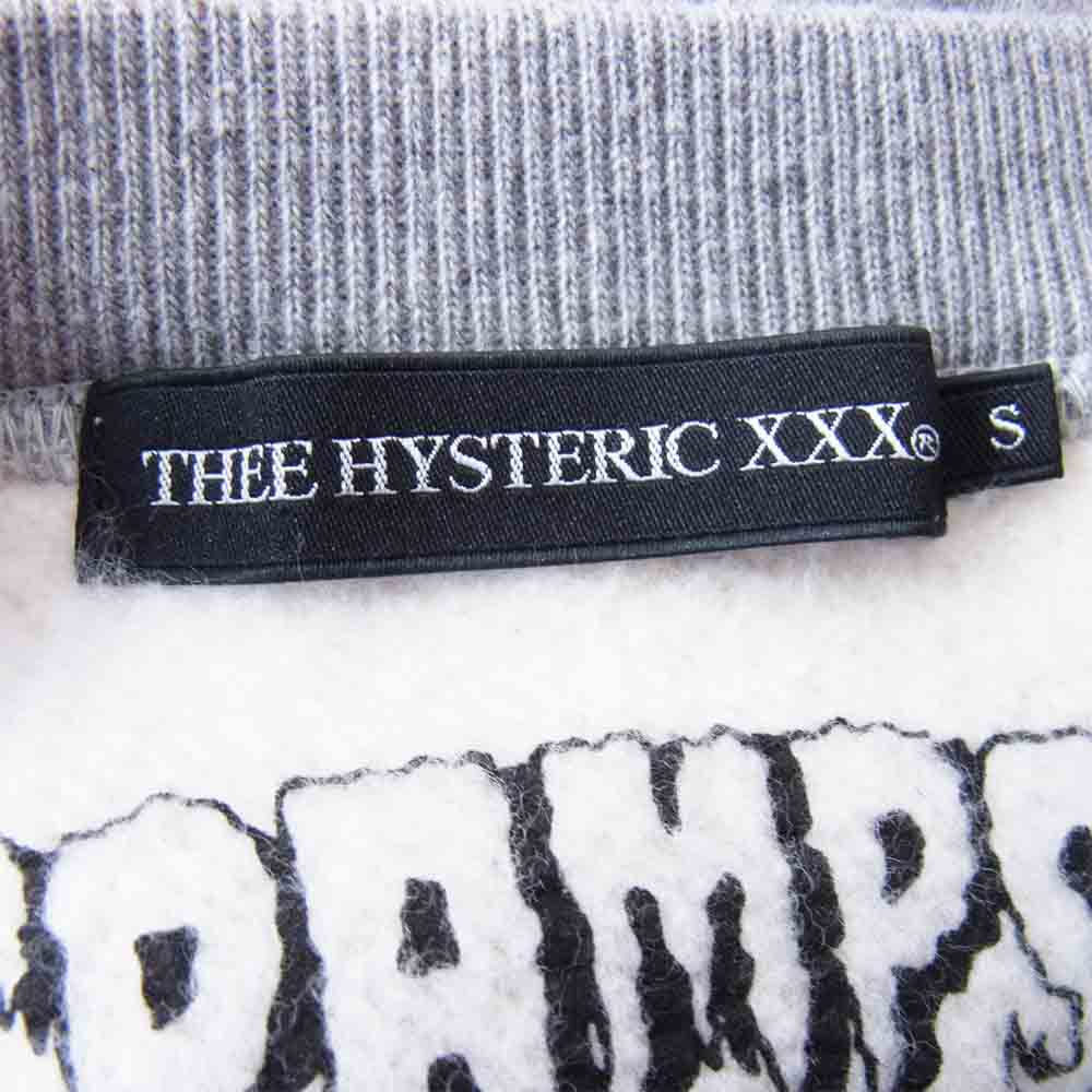 HYSTERIC GLAMOUR ヒステリックグラマー 0663CS01 CR/LIVE IN NYC pt SW クランプス プリント スウェット グレー グレー系 S【中古】