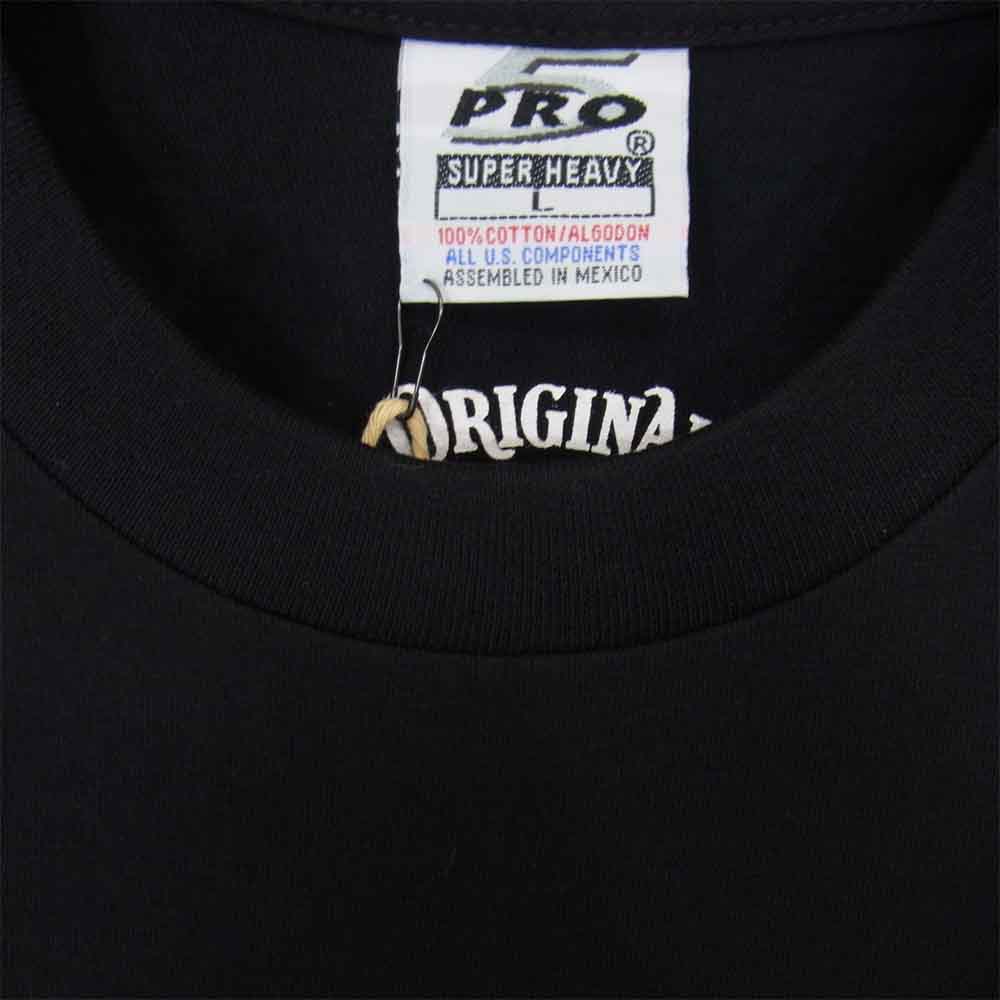 TENDERLOIN テンダーロイン T-TEE GG プリント 半袖 Tシャツ ブラック系 L【新古品】【未使用】【中古】