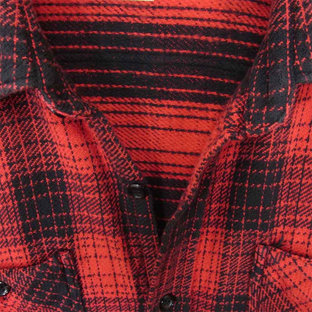 TENDERLOIN テンダーロイン T-HEAVY FLANNEL SHT ヘビーフランネルシャツ レッド系 M【中古】