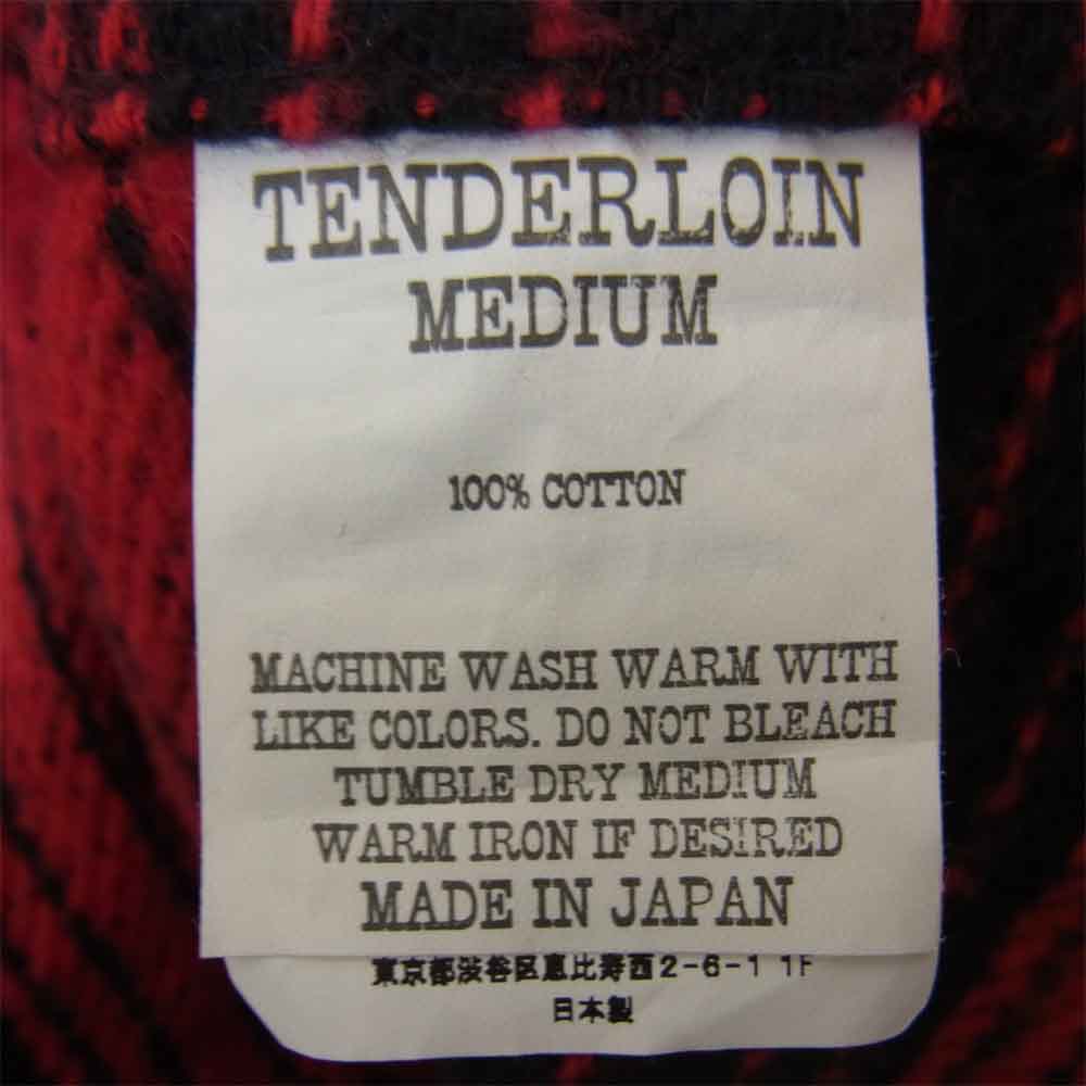 TENDERLOIN テンダーロイン T-HEAVY FLANNEL SHT ヘビーフランネルシャツ レッド系 M【中古】